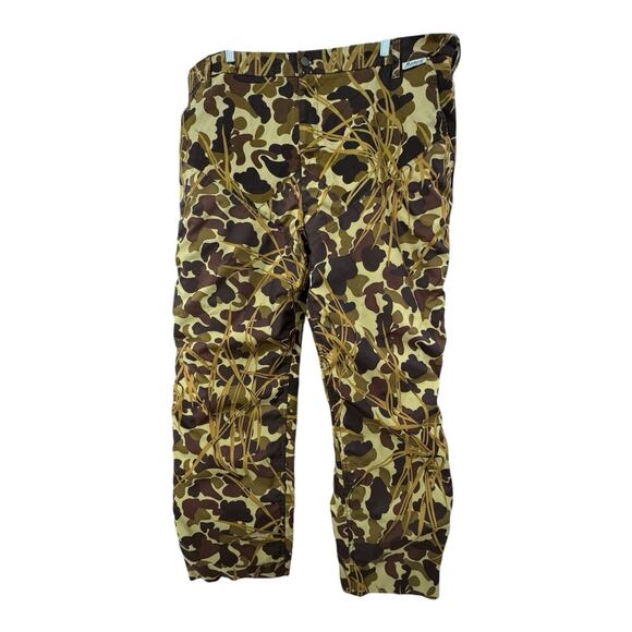 Vtg Mount'N Prairie Duck Camo Brush Pants Mens Sz 46x30 Brushbuster II Hunting - Picture 1 of 8